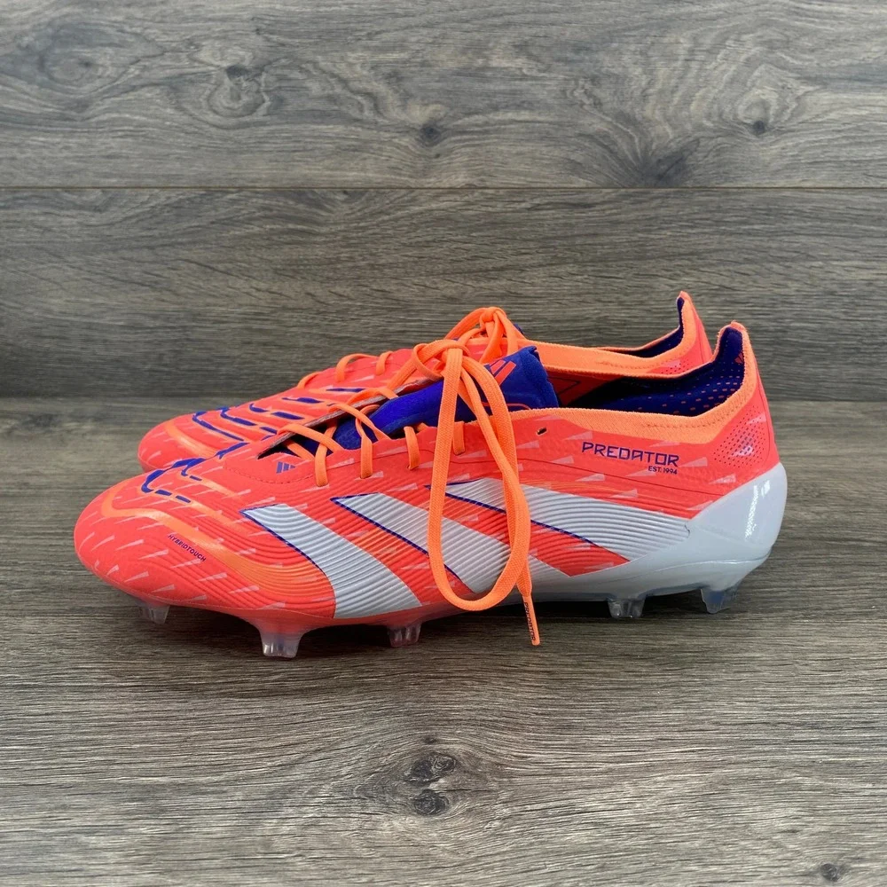Adidas Predator Elite FG Soccer Cleats Mens 9.5 Solar Red JI1083 Strikeskin